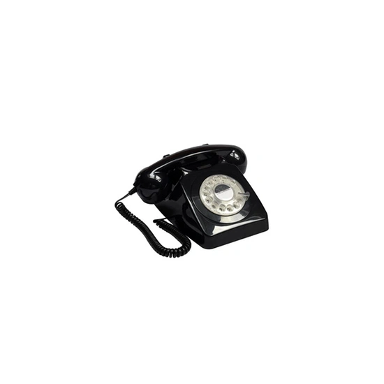Téléphone rétro GPO 746 noir - Style vintage