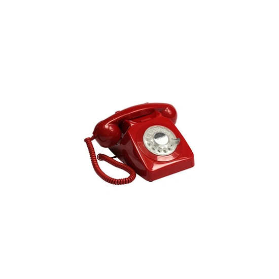 Téléphone rétro GPO 746 rouge - Générique