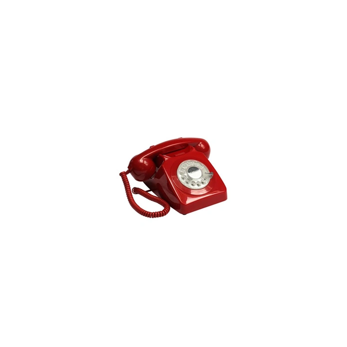 Téléphone rétro GPO 746 rouge - Générique