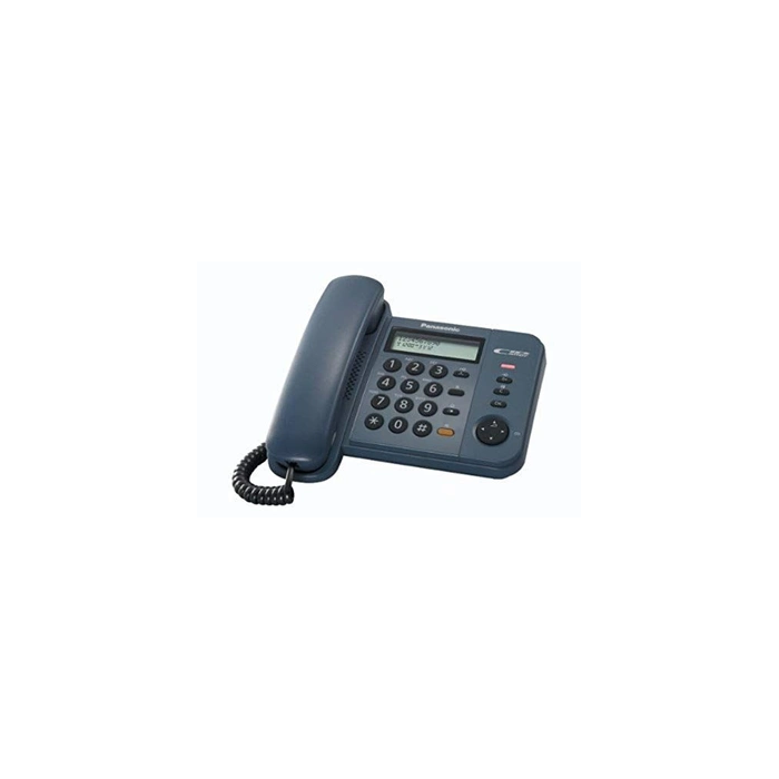 KX-TS580GC - Téléphone filaire avec ID d'appelant/appel en instance - bleu foncé