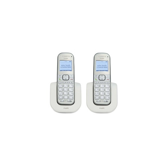 FX-9000 DUO - Téléphone sans fil sénior grandes touches avec 2 combinés, blanc