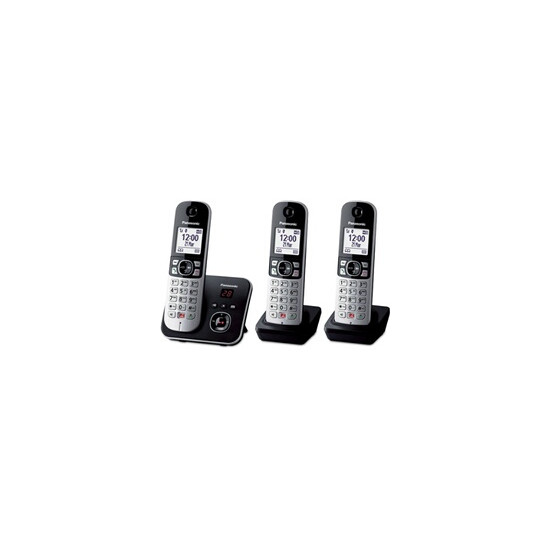 Téléphone Fixe Panasonic KX-TG6863NLB - 3 Combinés