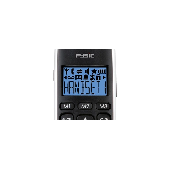Fysic FX-6000 - Téléphone sans fil senior noir