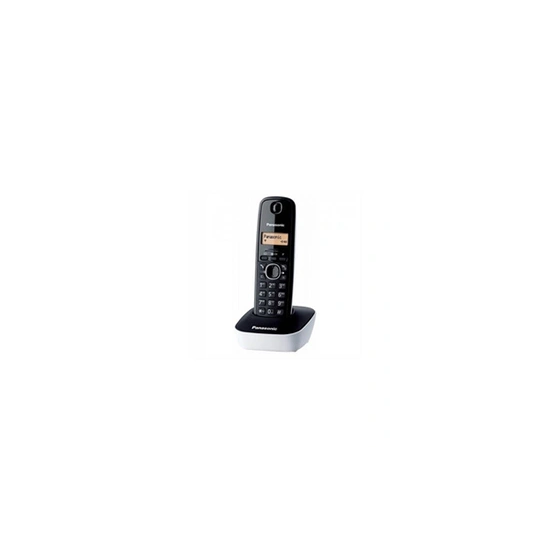 KX-TG1611SPW - Téléphone sans fil avec ID d'appelant - DECT - noir, blanc