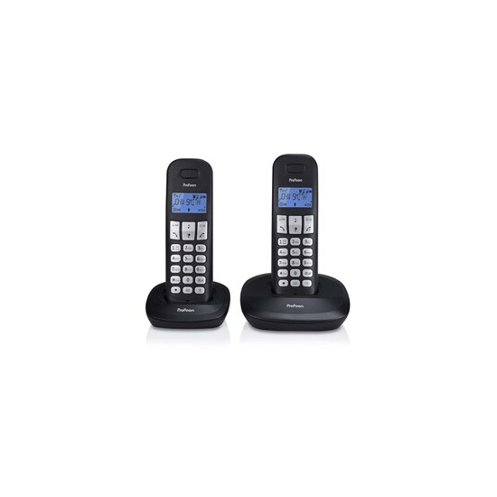 Profoon PDX-1120 - Téléphone sans fil avec ID d'appelant - DECT + combiné supplémentaire