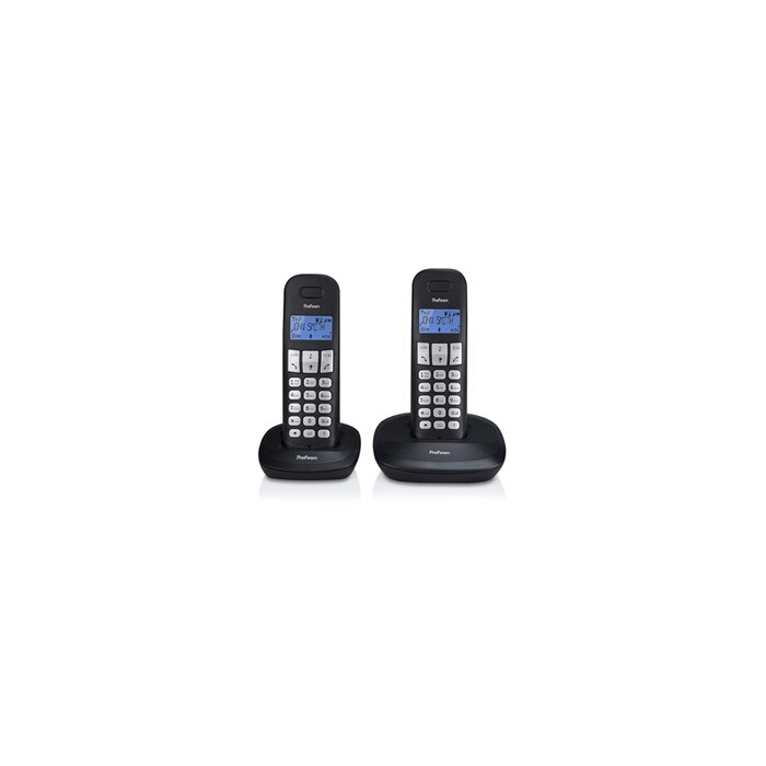 Profoon PDX-1120 - Téléphone sans fil avec ID d'appelant - DECT + combiné supplémentaire