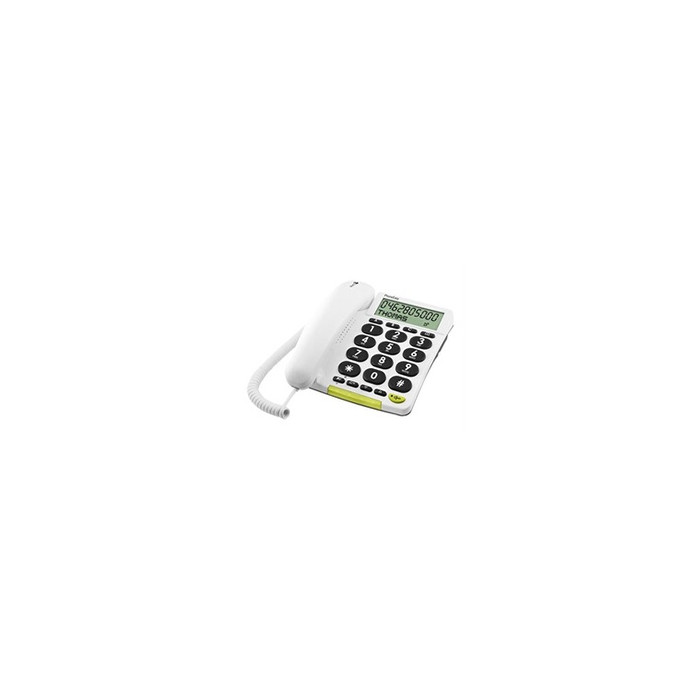 PhoneEasy 312cs - Téléphone filaire avec ID d'appelant - blanc