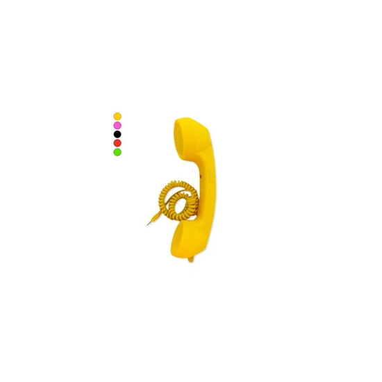 Téléphone rétro filaire jaune - Kitsch et vintage