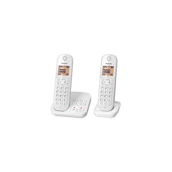 KX-TGC422FRW - Téléphone sans fil - système de répondeur avec ID d'appelant/appel en instance - DECTGAP - blanc + combiné supplé