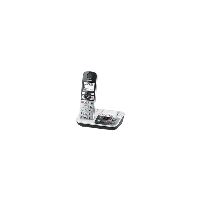 KX-TGE520 - Téléphone sans fil - système de répondeur avec ID d'appelant - DECTGAP - noir, argent