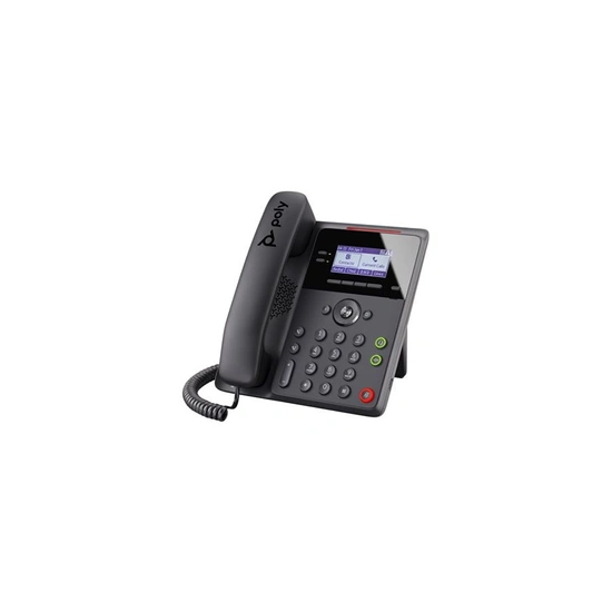 Poly Edge B20 - Téléphone VoIP avec ID d'appelant/appel en instance - à 5 voies capacité d'appel - SIP, SDP - 8 lignes - noir
