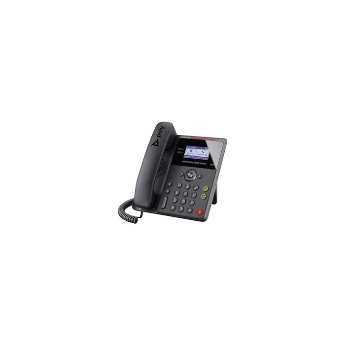 Poly Edge B20 - Téléphone VoIP avec ID d'appelant/appel en instance - à 5 voies capacité d'appel - SIP, SDP - 8 lignes - noir