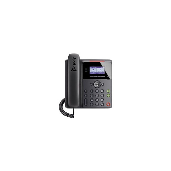 Poly Edge B30 - Téléphone VoIP - à 5 voies capacité d'appel - SIP - 16 lignes - noir