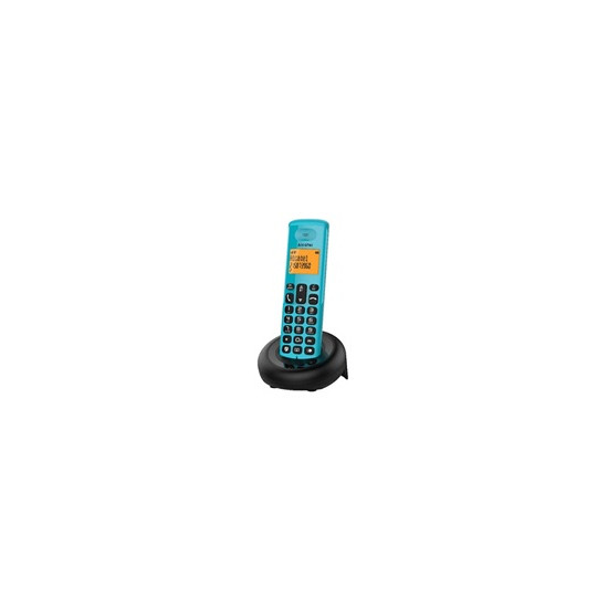 Téléphone DECT Alcatel E160 avec identification de l'appelant Noir, Vert