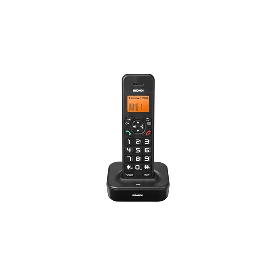 Téléphone DECT Bravo Star avec identification de l'appelant Noir