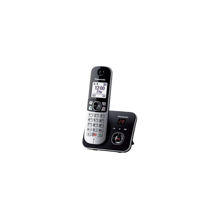 Téléphone DECT KX-TG6861 avec identification de l'appelant Noir, Gris