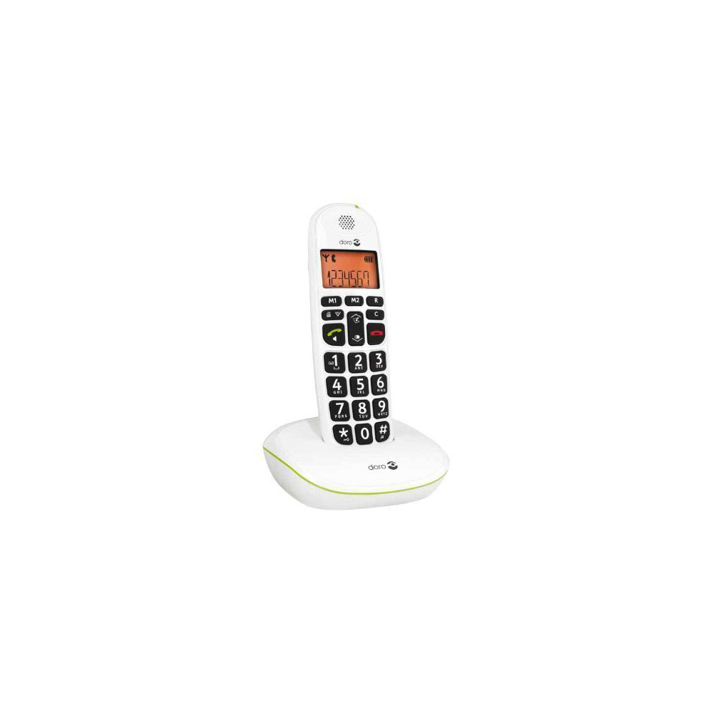 Téléphone Doro PhoneEasy Sans Fil 100 W Blanc