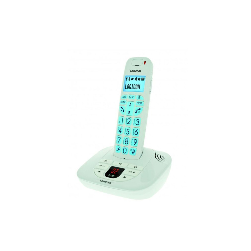 Téléphone sans fil Logicom Confort 155T Blanc