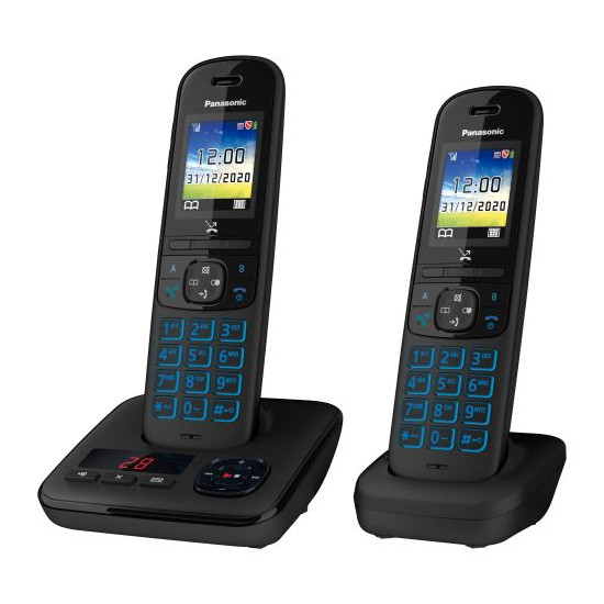 Téléphone sans fil Panasonic KX-TGH722 Noir