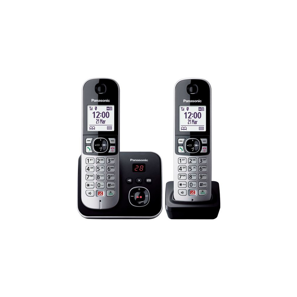 Téléphone fixe sans fil Duo Panasonic KX-TG6862