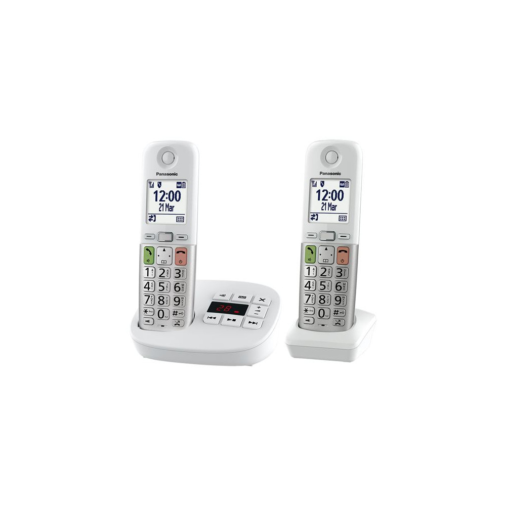 Téléphone fixe sans fil Panasonic Blanc