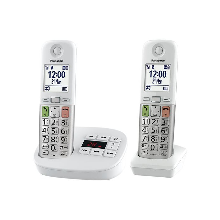 Téléphone fixe sans fil Panasonic Blanc