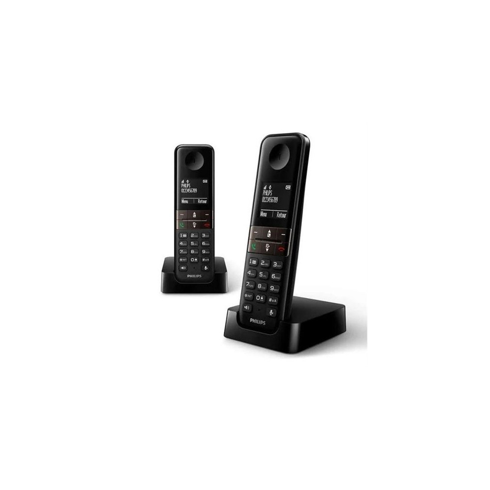 Téléphone Sans Fil Philips D4702B/34 Duo 1,8 DECT