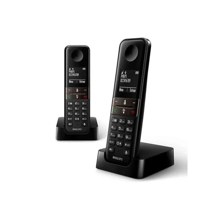 Téléphone Sans Fil Philips D4702B/34 Duo 1,8 DECT