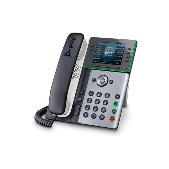 HP Poly Edge E350 - Téléphone VoIP avec ID d'appelant/appel en instance - (conférence) à trois capacité d'appel - SIP, SDP - ble