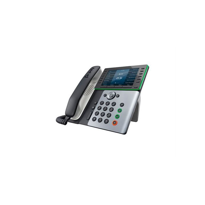 HP Poly Edge E500 - Téléphone VoIP avec ID d'appelant/appel en instance - (conférence) à trois capacité d'appel - SIP, SDP - 48 