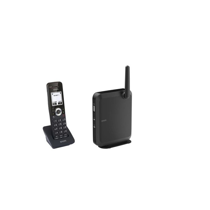 Téléphone DECT Snom 110 SC avec identification de l'appelant Noir