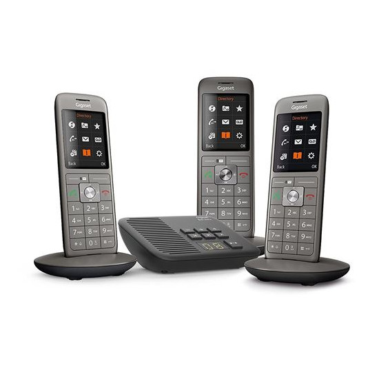 Téléphone fixe sans fil Gigaset CL660A Trio Anthracite
