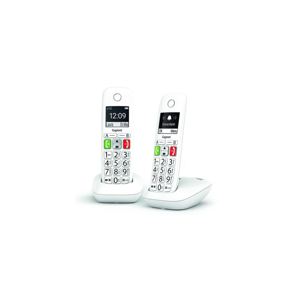 Téléphone sans fil Gigaset E290 Duo Blanc