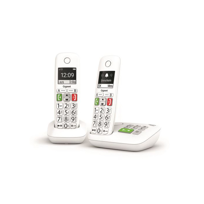 Téléphone fixe sans fil Gigaset E290A Duo Blanc