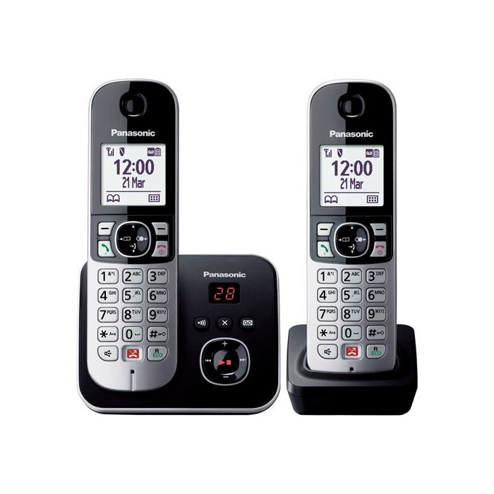 Téléphone fixe sans fil Duo Panasonic KX-TG6862