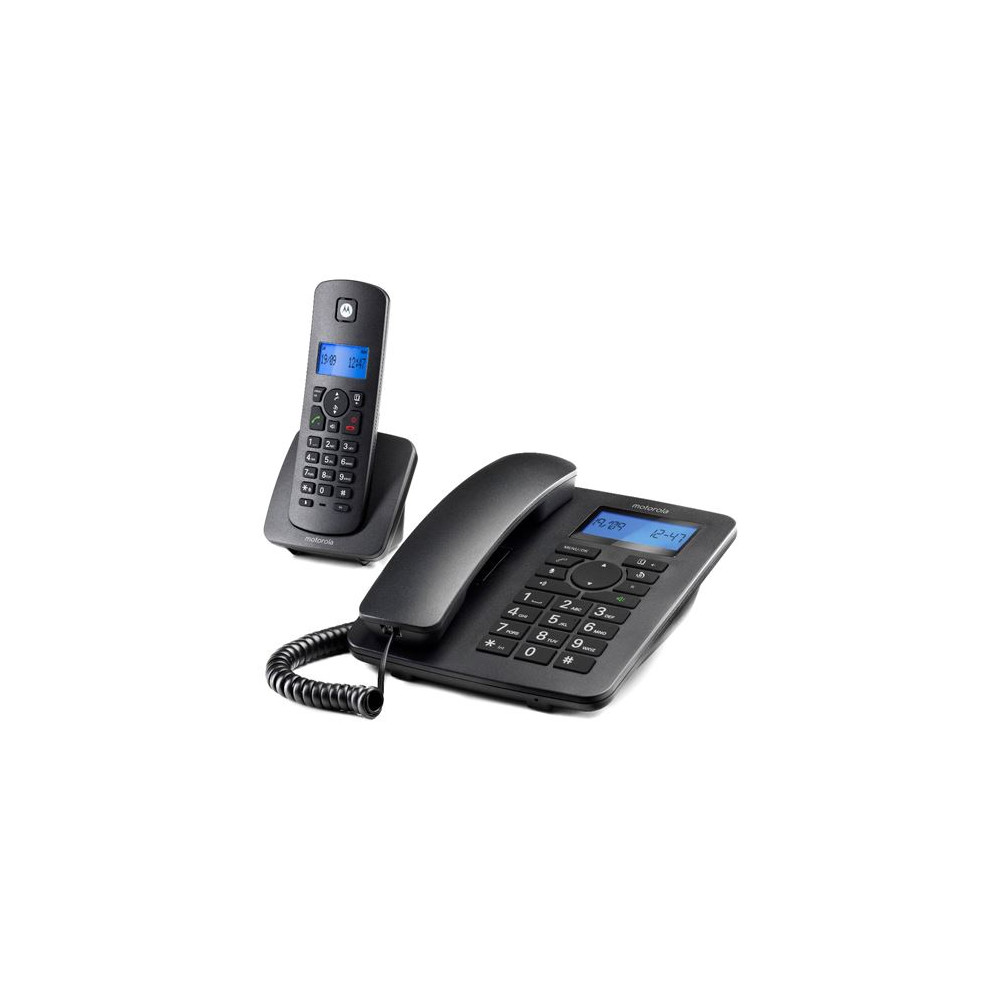 Téléphone Fixe Motorola IC4201 Combo Dect Noir