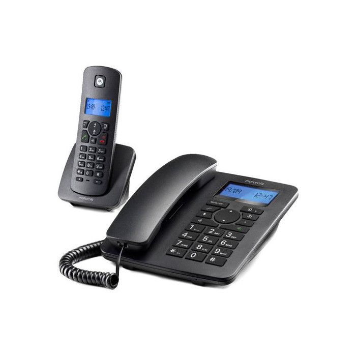 Téléphone Fixe Motorola IC4201 Combo Dect Noir