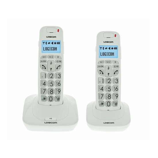 Téléphone fixe sans fil Logicom Confort 250 Blanc