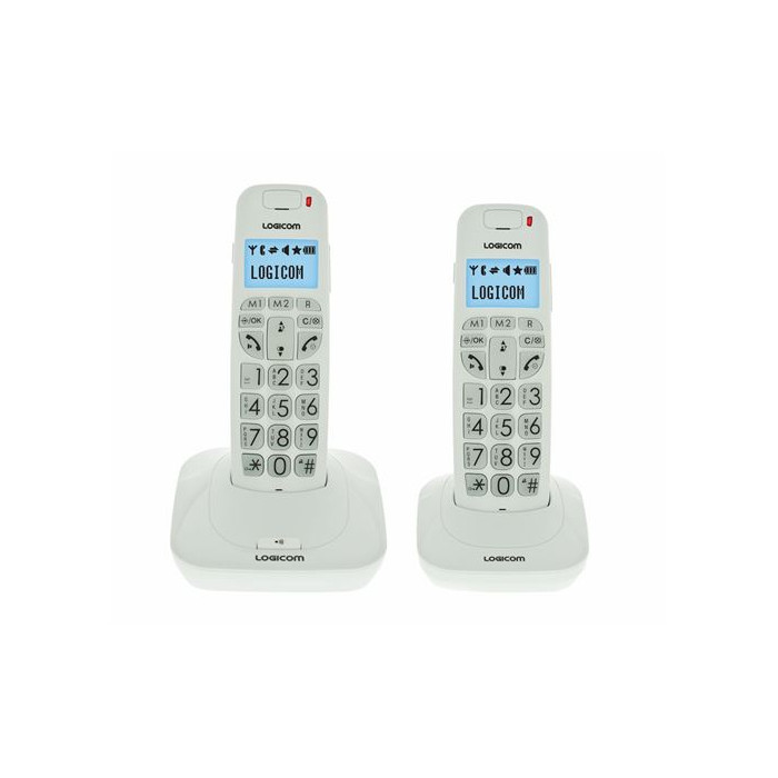 Téléphone fixe sans fil Logicom Confort 250 Blanc