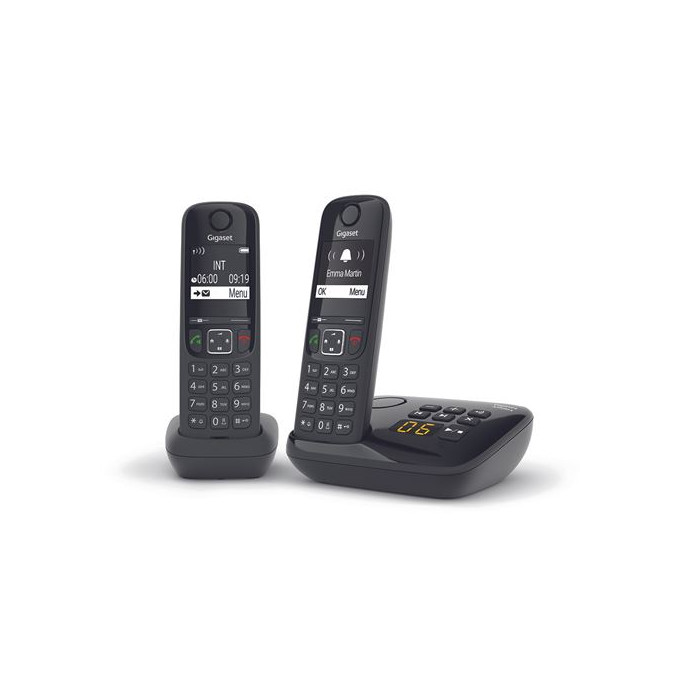 Téléphone sans fil Gigaset AS690A Duo Noir