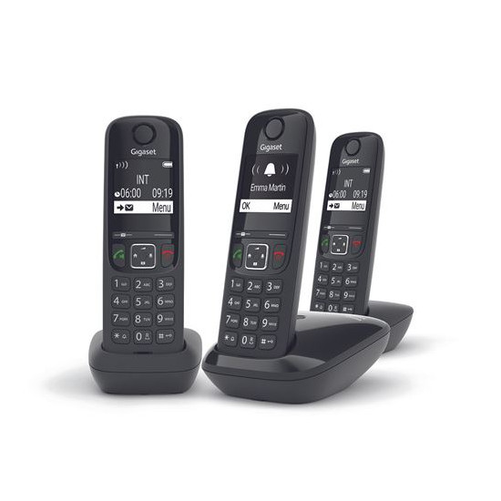 Téléphone sans fil Gigaset AS690 Trio Noir