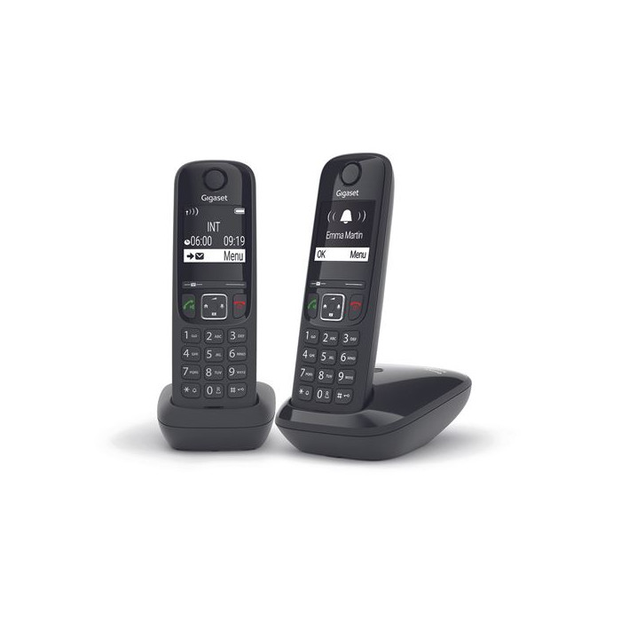 Téléphone sans fil Gigaset AS690 Duo Noir