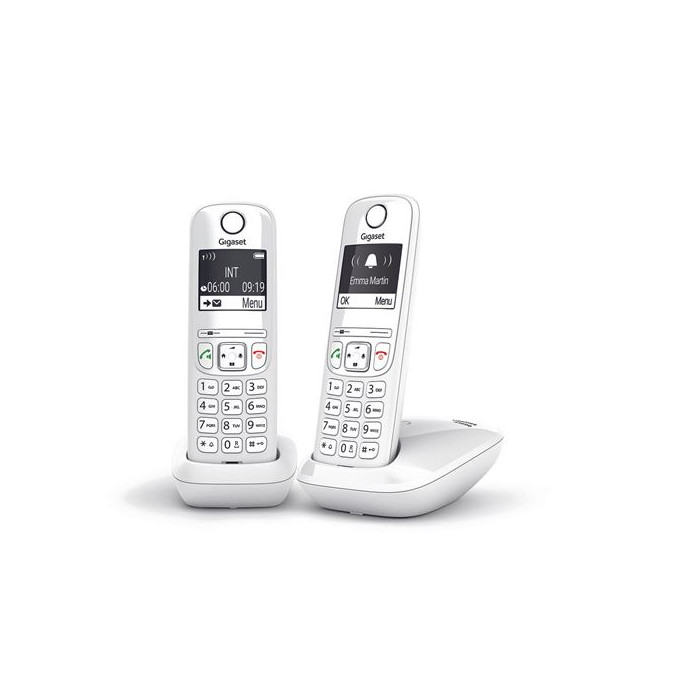 Téléphone sans fil Gigaset AS690 Duo Blanc - Fnac