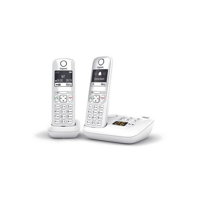 Téléphone sans fil Gigaset AS690A Duo Blanc
