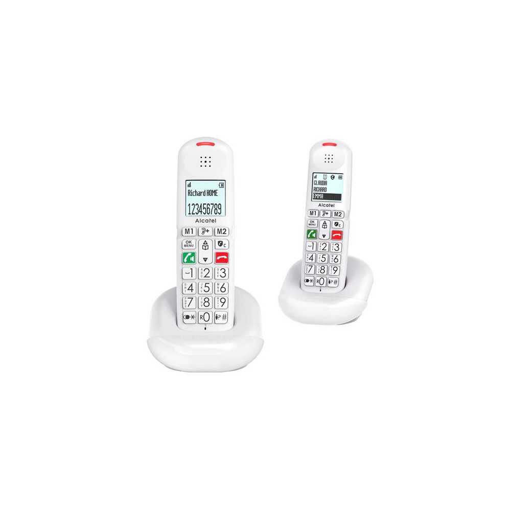 Pack de 2 Téléphone sans fil Alcatel XL685 Duo Blanc