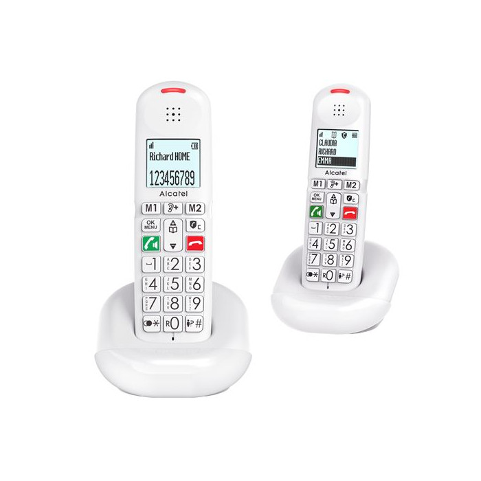 Pack de 2 Téléphone sans fil Alcatel XL685 Duo Blanc