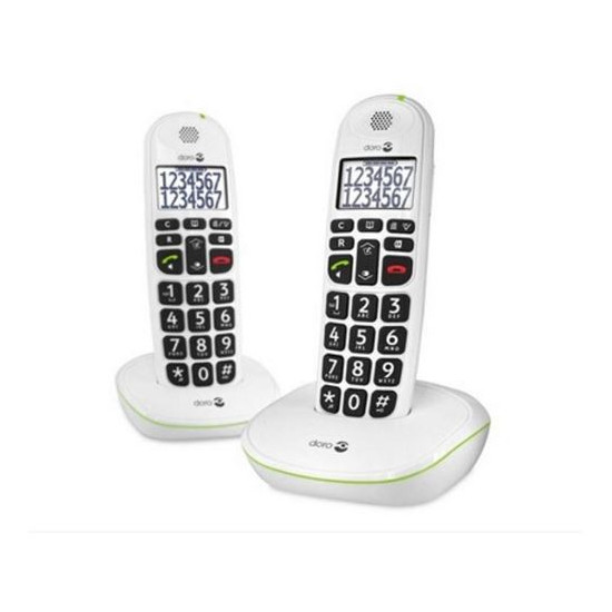 Téléphone sans fil Doro PhoneEasy 110W Duo Blanc