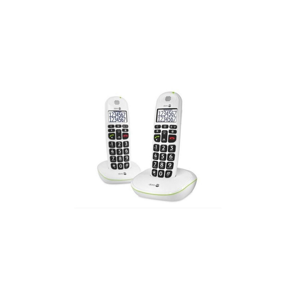 Téléphone sans fil Doro PhoneEasy 110W Duo Blanc