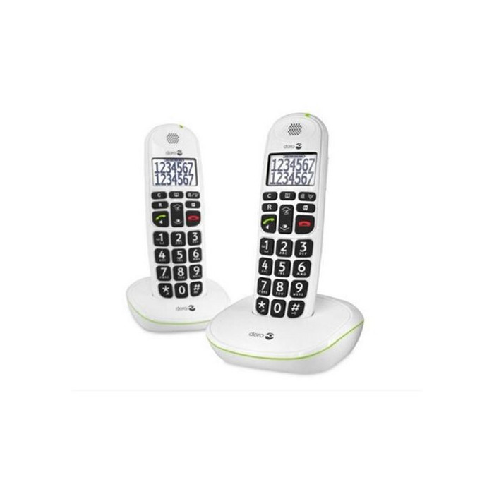 Téléphone sans fil Doro PhoneEasy 110W Duo Blanc