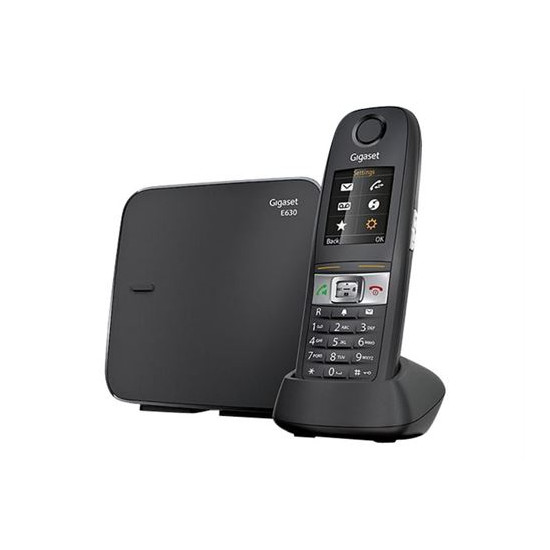 Gigaset E630 - Téléphone sans fil avec ID d'appelant - DECTGAP - noir